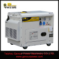 3kVA 5kVA 10kVA 5kw 10kw 100% Kupferdraht / einphasig AC220V50Hz Dieselgenerator / stille Art Dieselmotor Generator